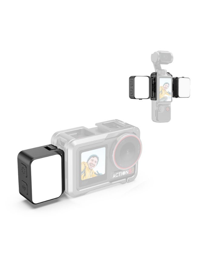 Mini Light for DJI Action Camera,Osmo Pocket 3 LED Fill Light Attachment Compatible with DJI Osmo Action 5 Pro/4/3 Camera Accessories for GoPro Accessories - Image 1